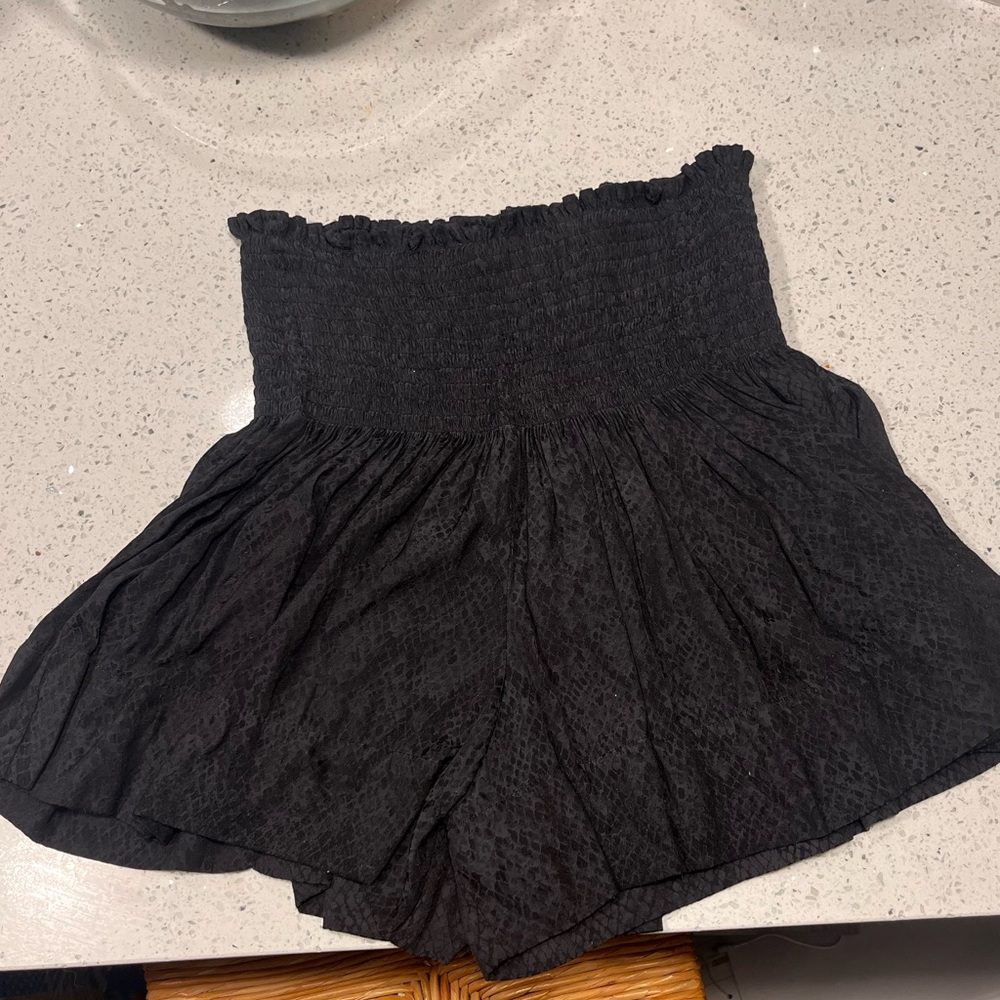 KOCH Black Python Erica Shorts/Skirt